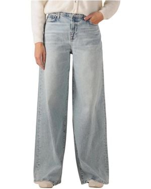 7 For All Mankind Marie Wide Leg Jeans Ode To - Grijs