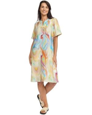 2-Biz Midi Dresses - Metálico