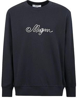 MSGM Sweatshirts - Blue