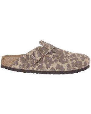 Birkenstock Schoenen ,Veelkleurig ,Leer Boston Suede Regular Fit - Grijs