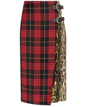 Roberto Cavalli Midi Skirts - Red
