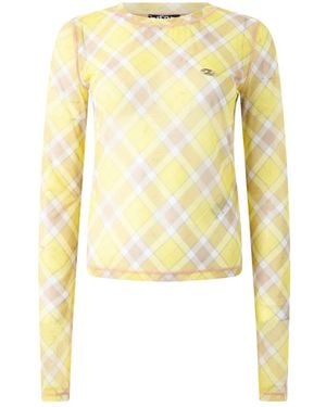DIESEL Langarm-Pullover - Gelb