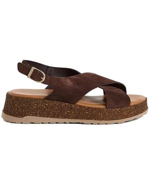 Tamaris Flat Sandalen - Bruin
