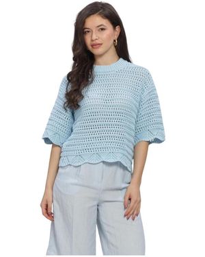 Moss Copenhagen Tabitha Fairyn 2 4 Pullover - Blau