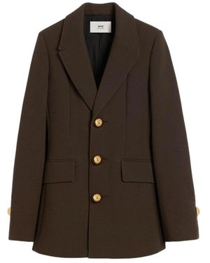 Ami Paris Three Buttons Jacket - Braun