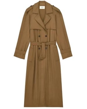 Saint Laurent Trench Coats - Natural