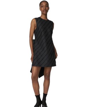 Stella Nova Zwarte Mini Jurk Met Strikdetail
