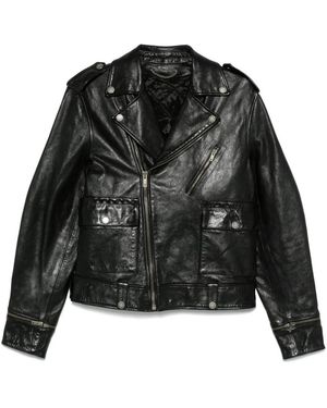 Golden Goose Leder-Bikerjacke - Schwarz