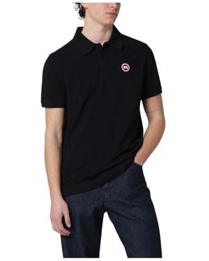 Canada Goose Polo Shirts - Black