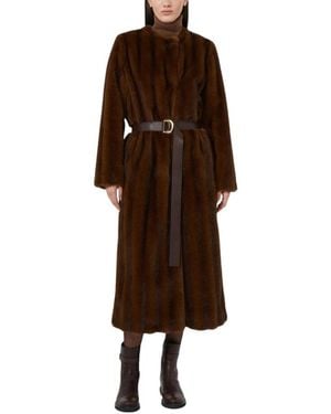 Max Mara Belted Coats - Marrón
