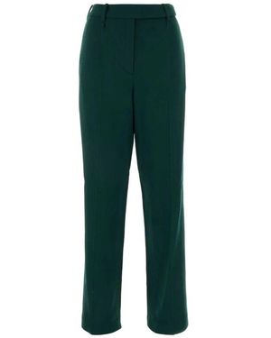 Alexandre Vauthier Dunkelgrüne wollhose