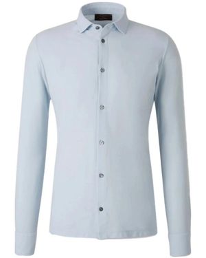 Zanone Camisa Ice Cotton - Blau