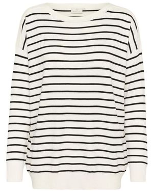 Kaffe Round-Neck Knitwear - Nero
