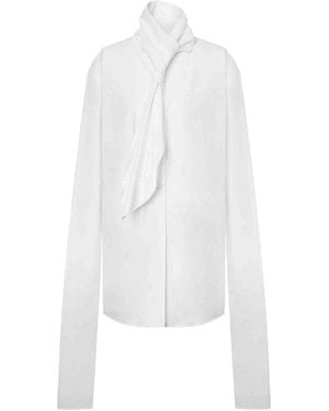 Alberta Ferretti Tie Shirt - Wit