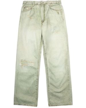 Won Hundred Bedruckte Denim-Jeans Digital Spülen - Grün