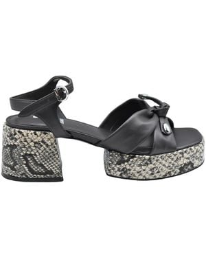 Jeannot High Heel Sandals - Brown