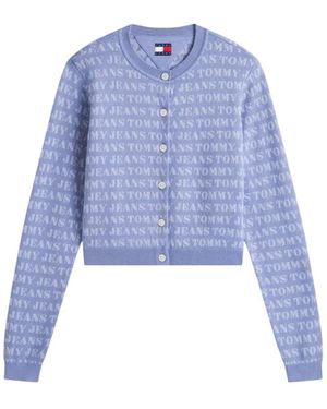 Tommy Hilfiger Truien & Vesten ,Blauw ,Leer Sweaters Azure