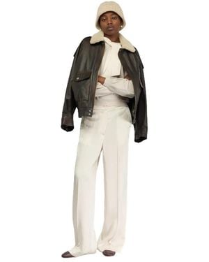 Semicouture Wijde Broek - Wit
