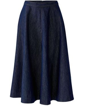 Ouí A-Shape Midi Rok - Blauw