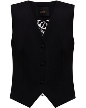 Twinset Jassen ,Zwart ,Suit Vests