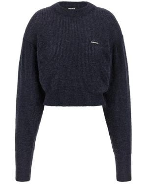 ROTATE BIRGER CHRISTENSEN Knit Puff Sweater - Blauw