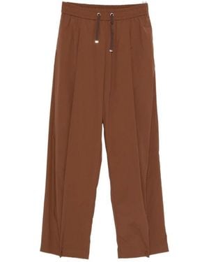 Herno Cropped Trousers - Marron