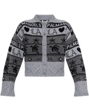 Palm Angels Cardigans - Grey