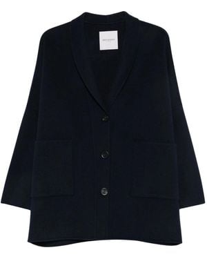 Ermanno Scervino Wol Polyester Jas - Blauw