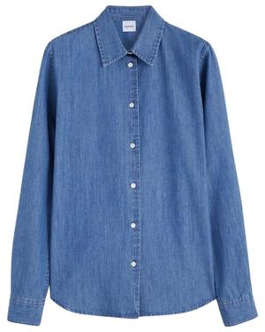 Aspesi Denim-Hemd Mit Vorderen Knöpfen - Blau