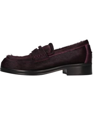 LORENA PAGGI Schoenen ,Paars ,Leer 52256 Platte Schoenen - Bruin