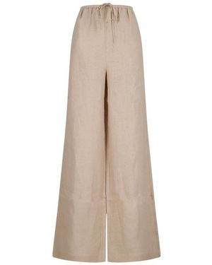 FRAME Broeken ,Katoen The Linen Lounge Pant - Naturel
