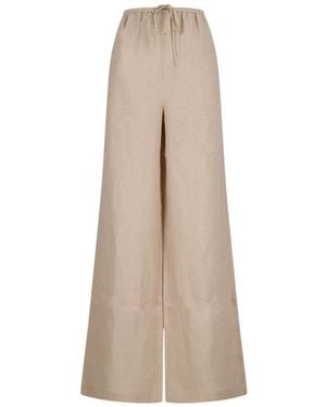 FRAME Wide Trousers - Natural