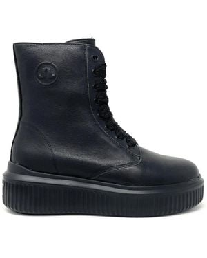 Janet & Janet Lace-Up Boots - Blue