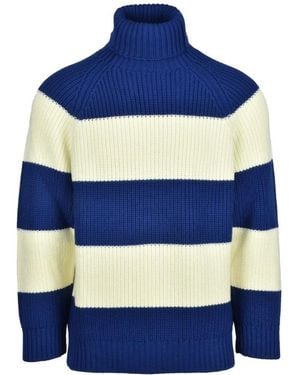 Sunnei Hoher Wollpullover - Blau