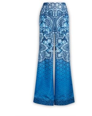 Alberta Ferretti Wide Trousers - Blue