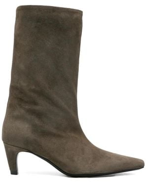 Jude Heeled Boots - Grey