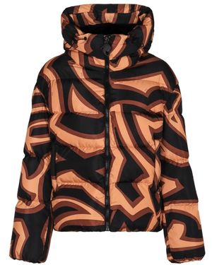 PUCCI Hoodies & Sweatvesten ,Veelkleurig ,Gewatteerde Jas - Oranje