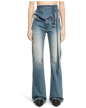 Y. Project Gebelde Bootcut Jeans - Blauw