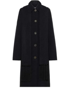 forte_forte Single-Breasted Coats - Black