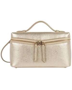 Lancaster Tassen ,Oranje ,Leer Milano Tresor Crossbody Tas - Naturel