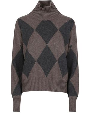 Aragona Turtle Neck Sweater - Grijs