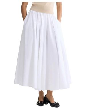 Patou Midi Skirts - Blanco