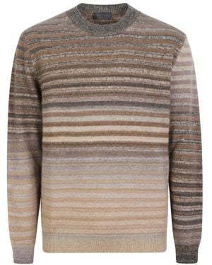 Dondup Strickpullover Mit Rundhalsausschnitt - Grau
