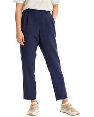 iN FRONT Marineblaue Straight-Leg Hose