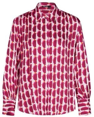 MARC AUREL Bluse Mit Geometrischem Print - Rot