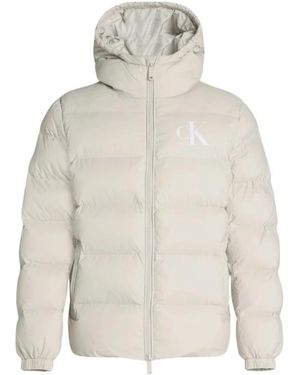 Calvin Klein Hooded Jacket - Wit