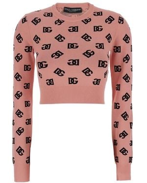 Dolce & Gabbana Round-Neck Knitwear - Rosa