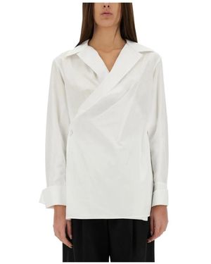 Givenchy Asymmetrisch Overhemd Met Overlap - Wit