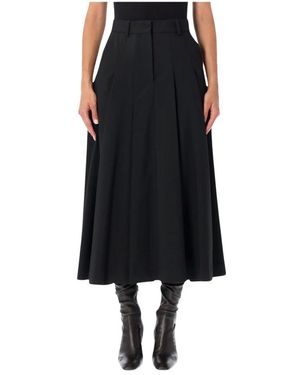 By Malene Birger Midi Skirts - Negro