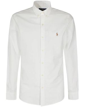 Polo Ralph Lauren Overhemden ,Wit ,Sl Sport Shirt